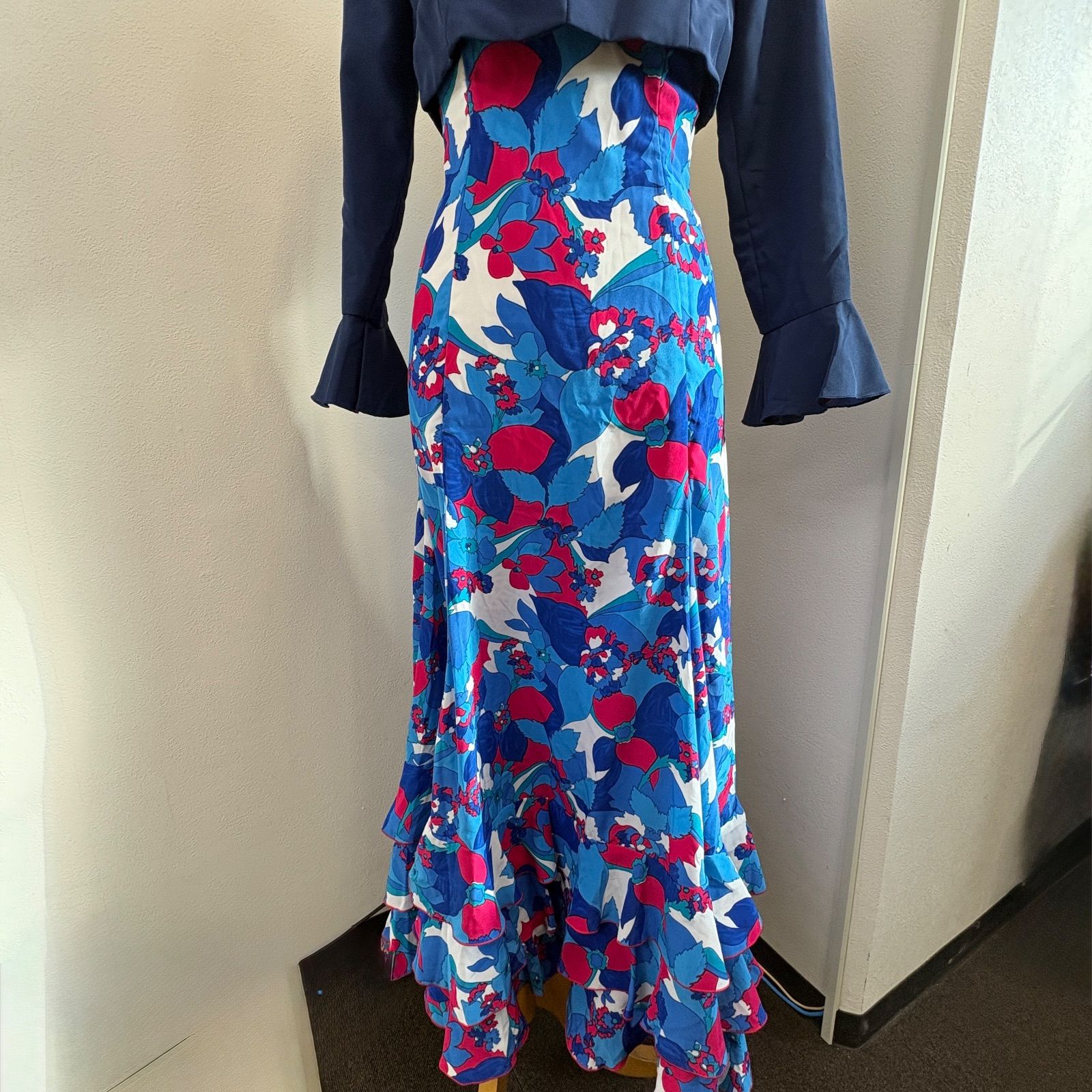 フラメンコ スカート 花柄 フリル オレンジ フラメンコ スカート 花柄 フリル オレンジ オンライン 通販