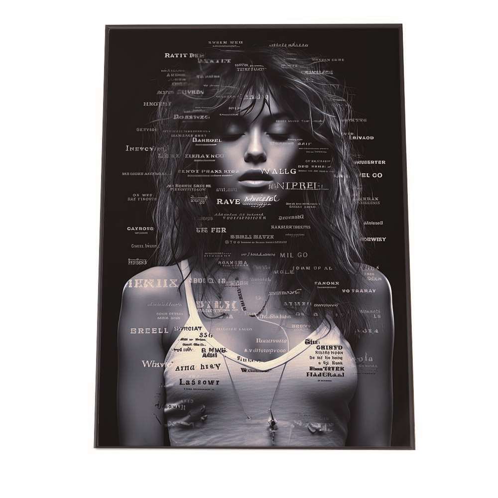 B4サイズ（約25x36cm）】【lh-poster-2043】【フレーム付き】ガールズ