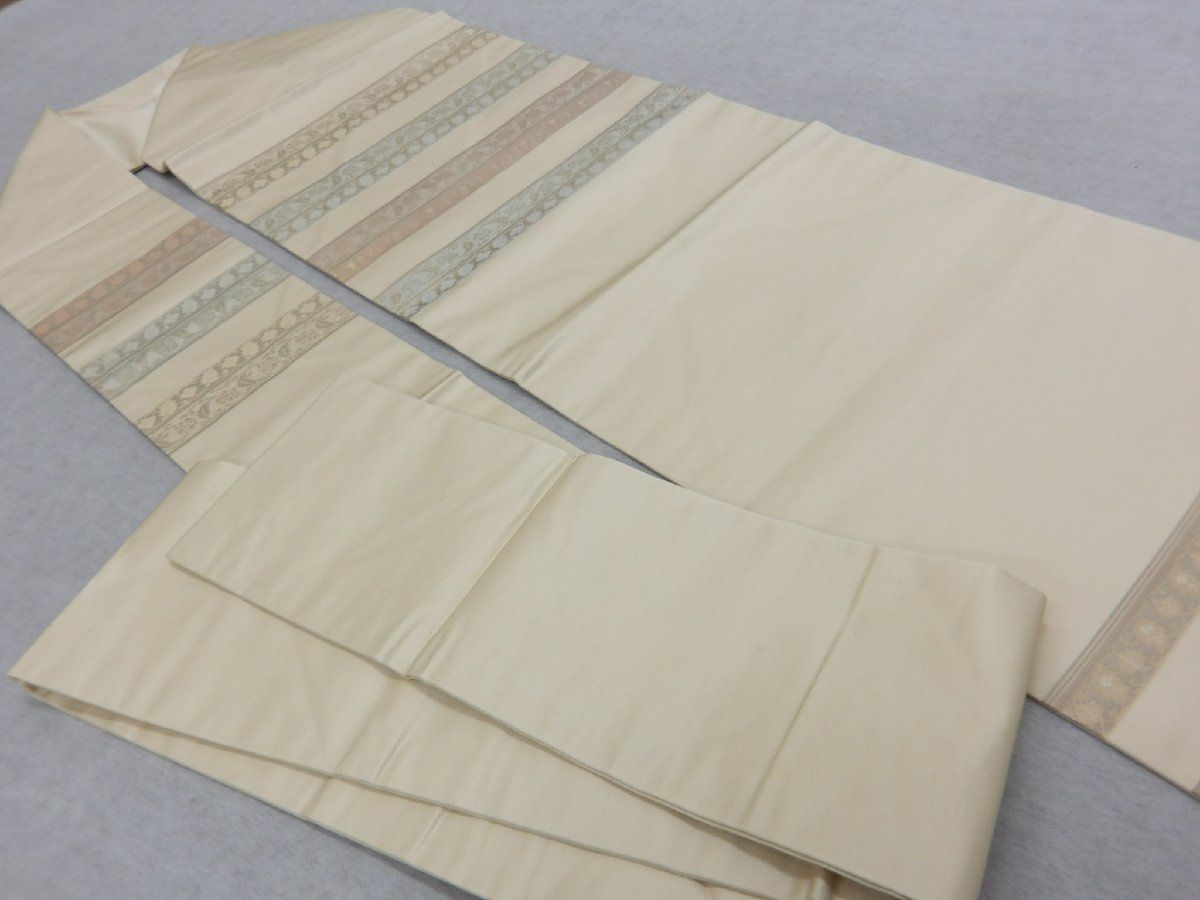 P 41156 お茶時にどうぞ 本引箔 名古屋帯 ♥仕立て上がり品 c