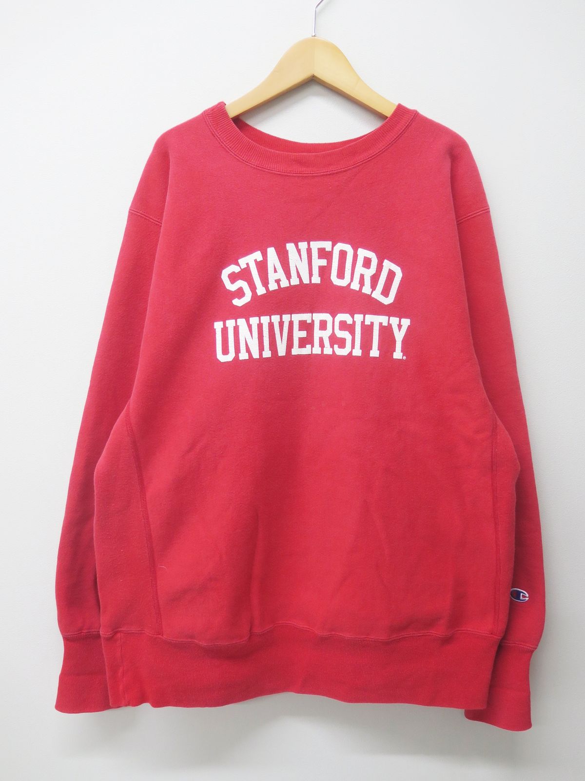 ★2094☆Champion チャンピオン 90s STANFORD UNIVERSITY リバースウィーブ 両面プリント スウェット L