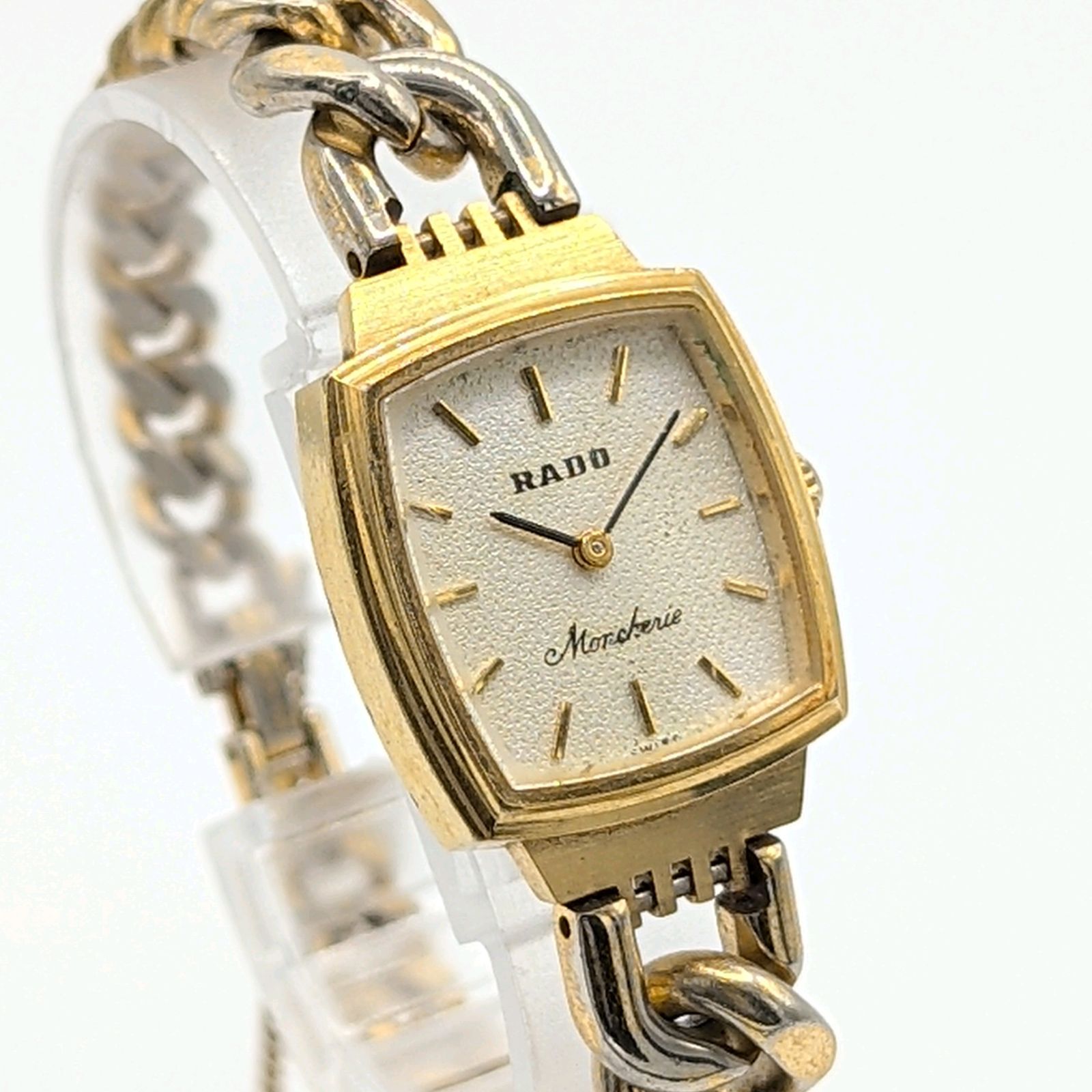 RADO Mon Cherie Watch Hand-Winding Ladies G Square Y 2 K 00 S Vintage Working ラドー モンシェリー 時計 手巻き式 レディース ゴールド スクエア ヴィンテージ 稼働品
