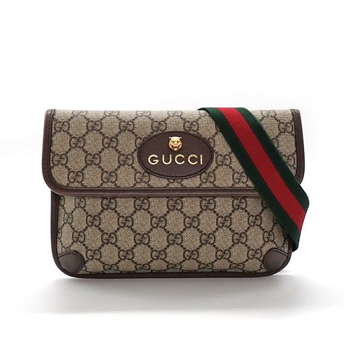 グッチ GUCCI ボディバッグ ネオヴィンテージ ベルトバッグ 493930 GGスプリーム キャンバス シェリーライン ストラップ