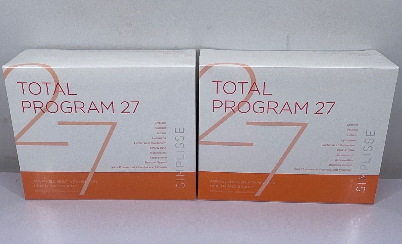 シンプリス トータルプログラム 27 60袋 2箱セット