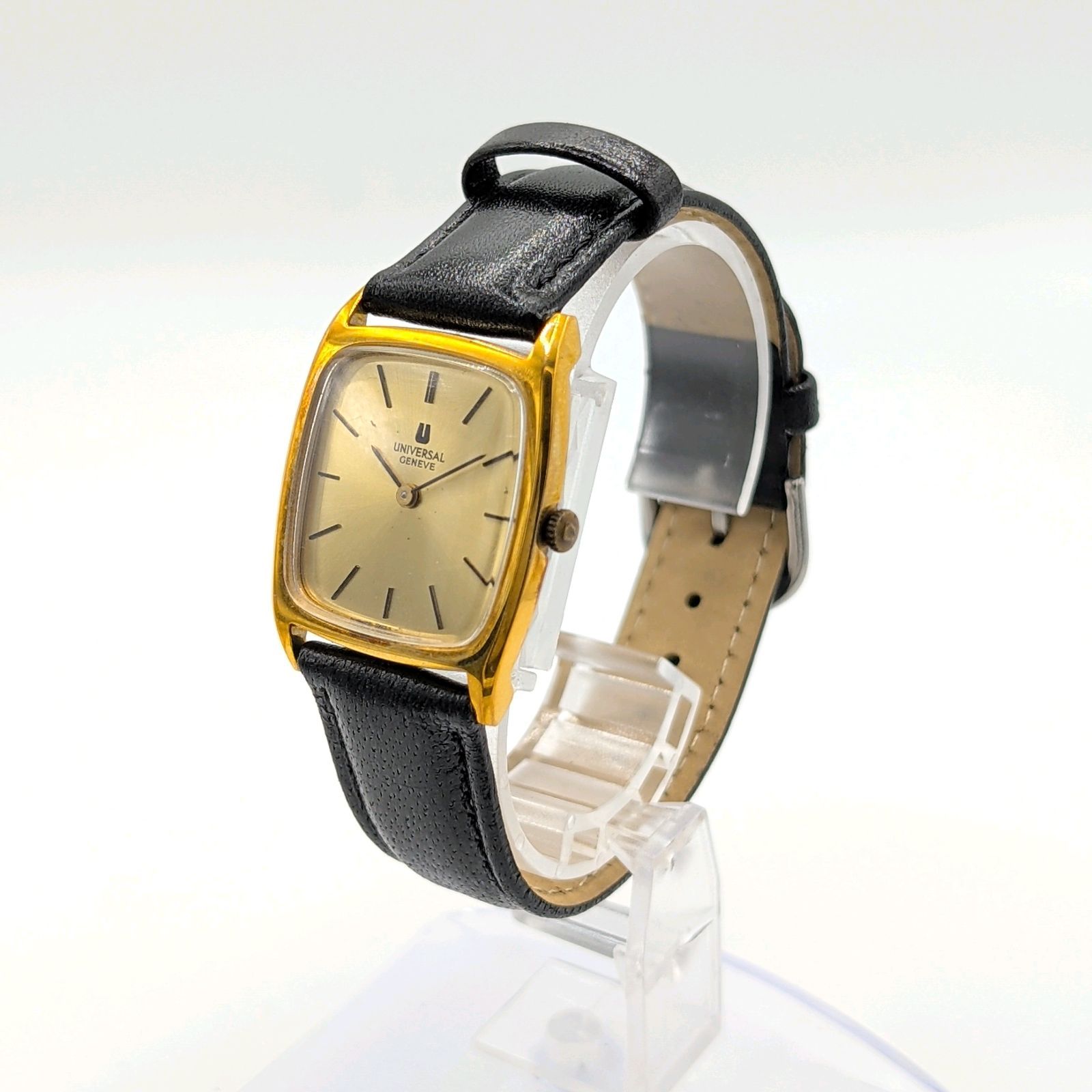 UNIVERSAL GENEVE 542114 Watch Ladies Gold Dial Square Y2K 00S 