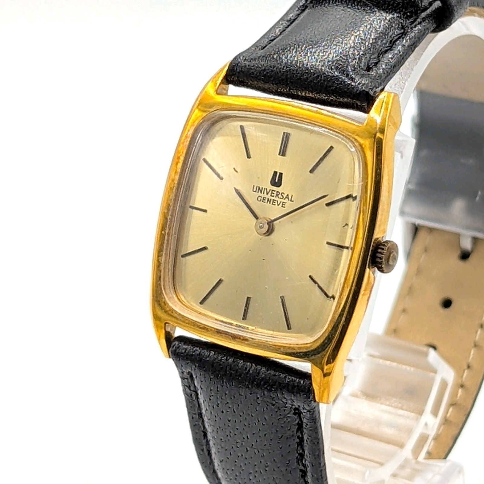 UNIVERSAL GENEVE 542114 Watch Ladies Gold Dial Square Y2K 00S