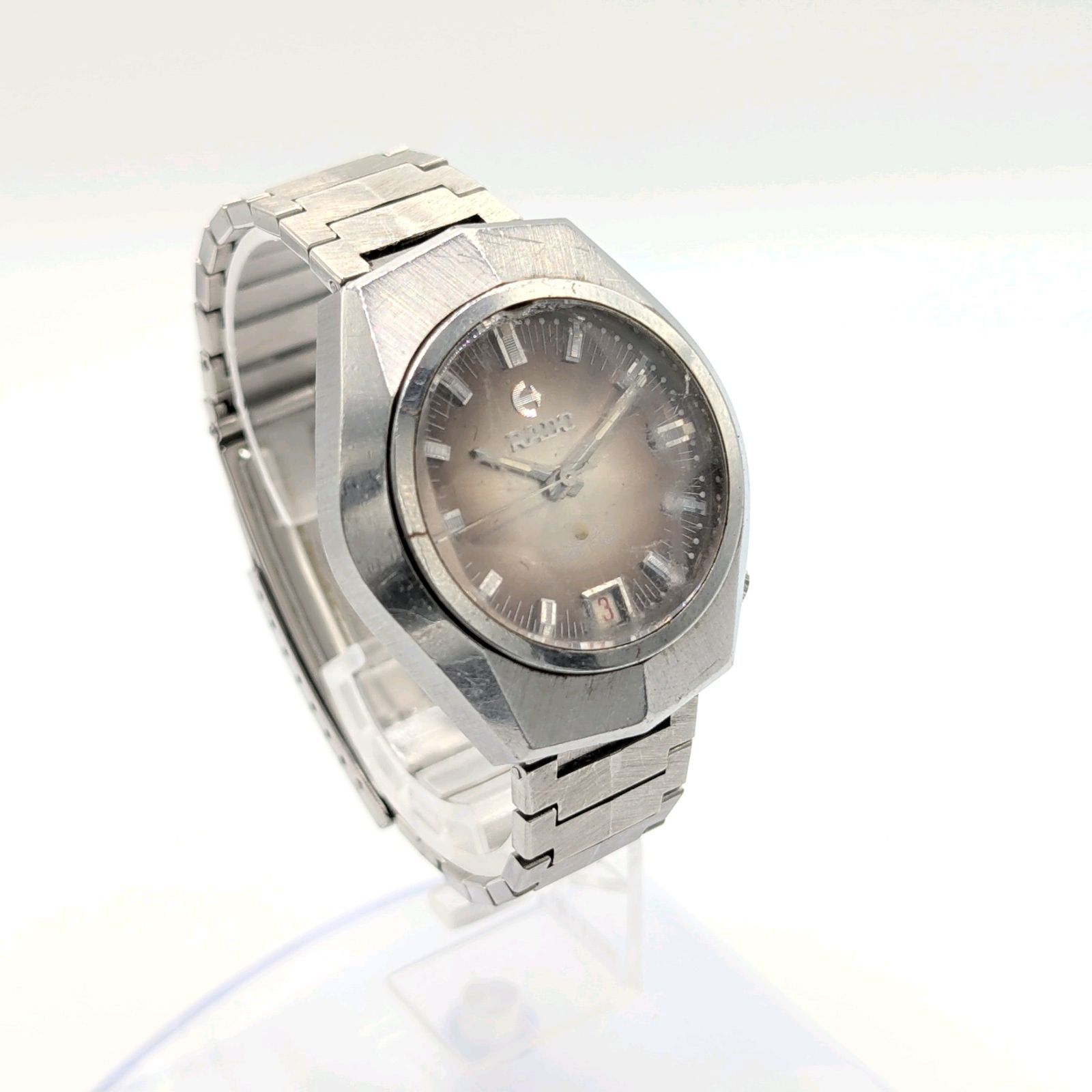  RADO SPACE FLIGHT Watch Automatic Men s Silver Round Y2K 00S Vintage Working ラドー スペースフライト 時計 自動巻き メンズ シルバー ラウンド ヴィンテージ 稼働品 口コミ多数 自動巻き時計 腕時計(アナログ)