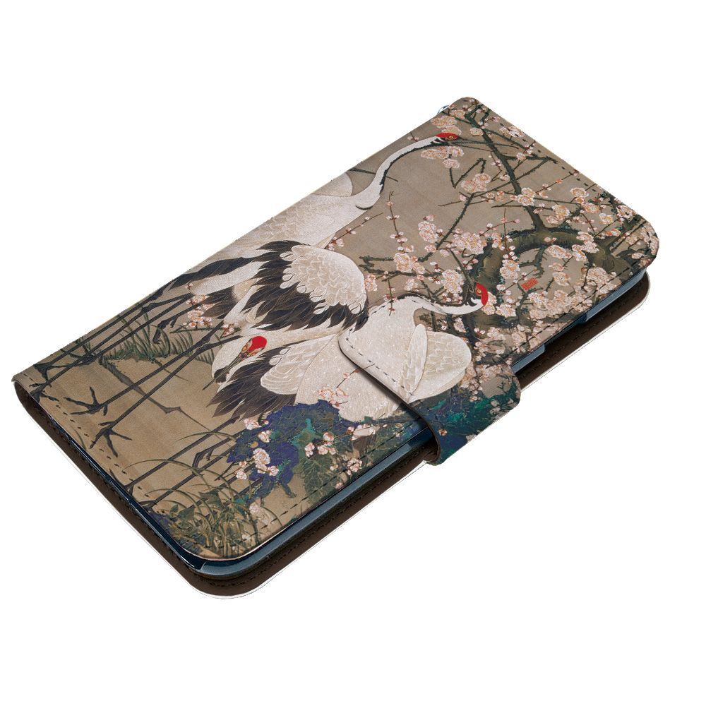 いーちゃわ 伊藤若冲 AQUOS wish4 SH-52E ケース 手帳型 スマホケース [デザイン:5