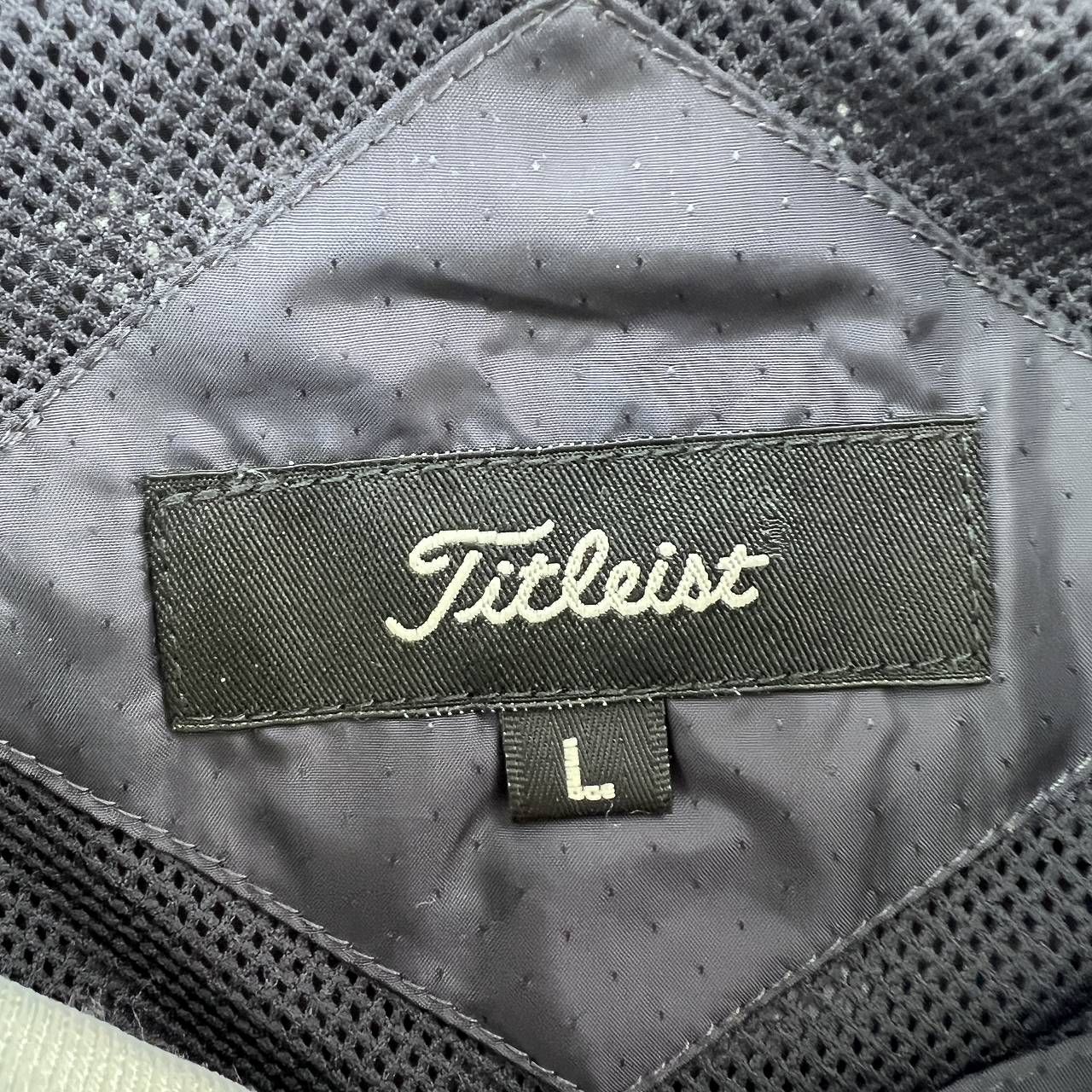 タイトリスト プルオーバー メンズ L チャコールブラック ナイロン