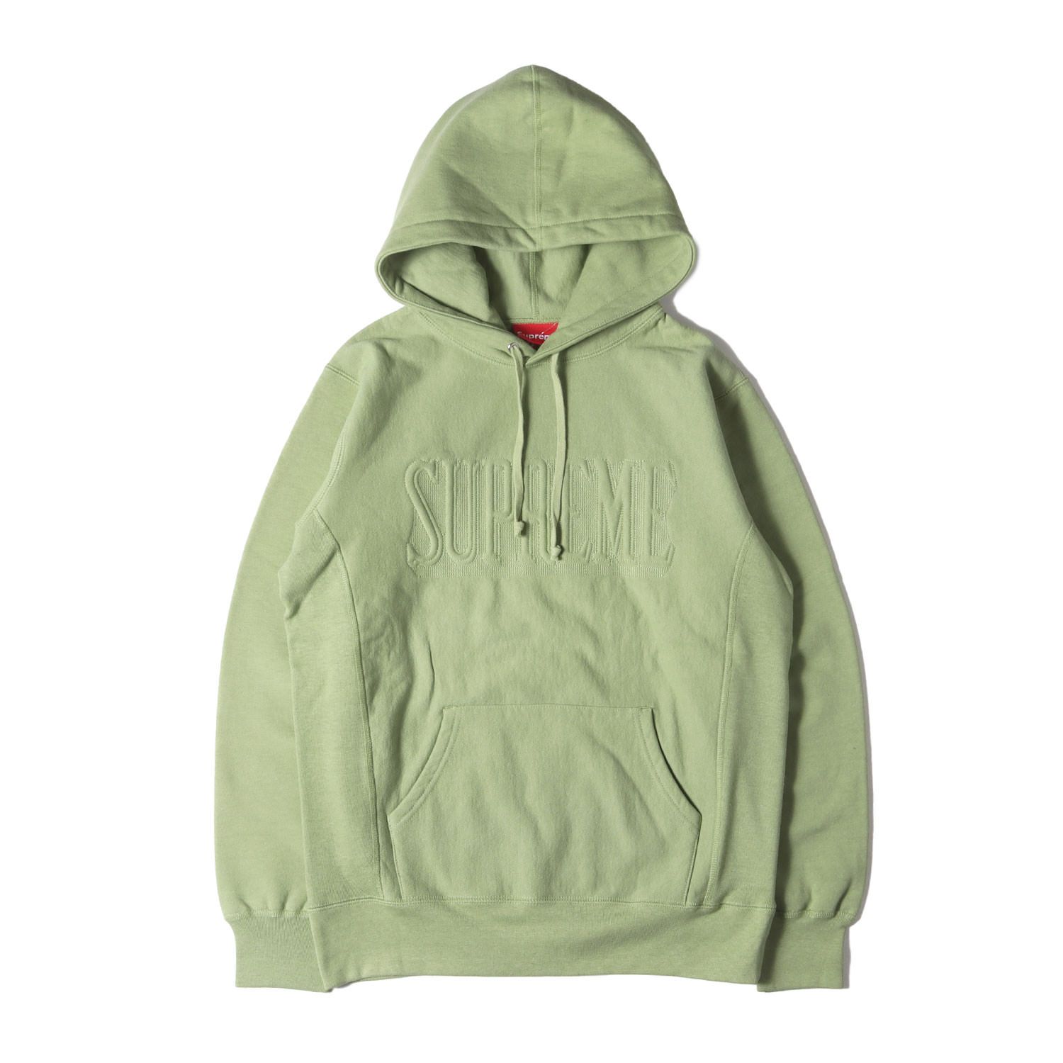 Supreme シュプリーム パーカー サイズ:M ブランドロゴ刺繍 スウェットパーカー Embroidered Outline Hooded Sweatshirt セージ トップス フーディー【メンズ】【K4236】 新品 Supreme シュプリーム パーカー サイズ:M ブランドロゴ刺繍