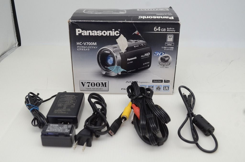 良品 Panasonic パナソニック HC-V700M デジタルビデオカメラ ブラック
