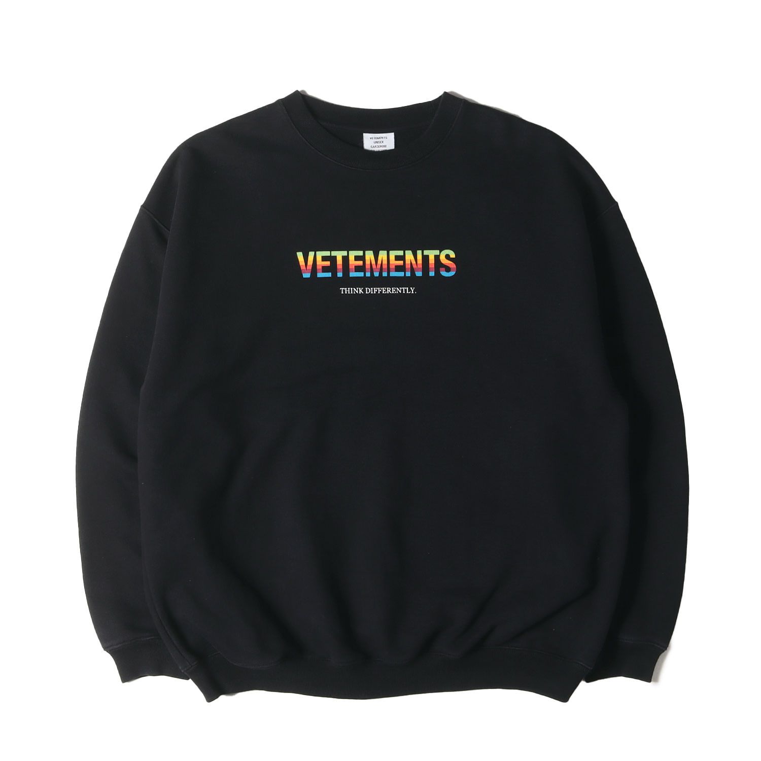 VETEMENTS ヴェトモン スウェット サイズ:L 21SS レインボーロゴ 