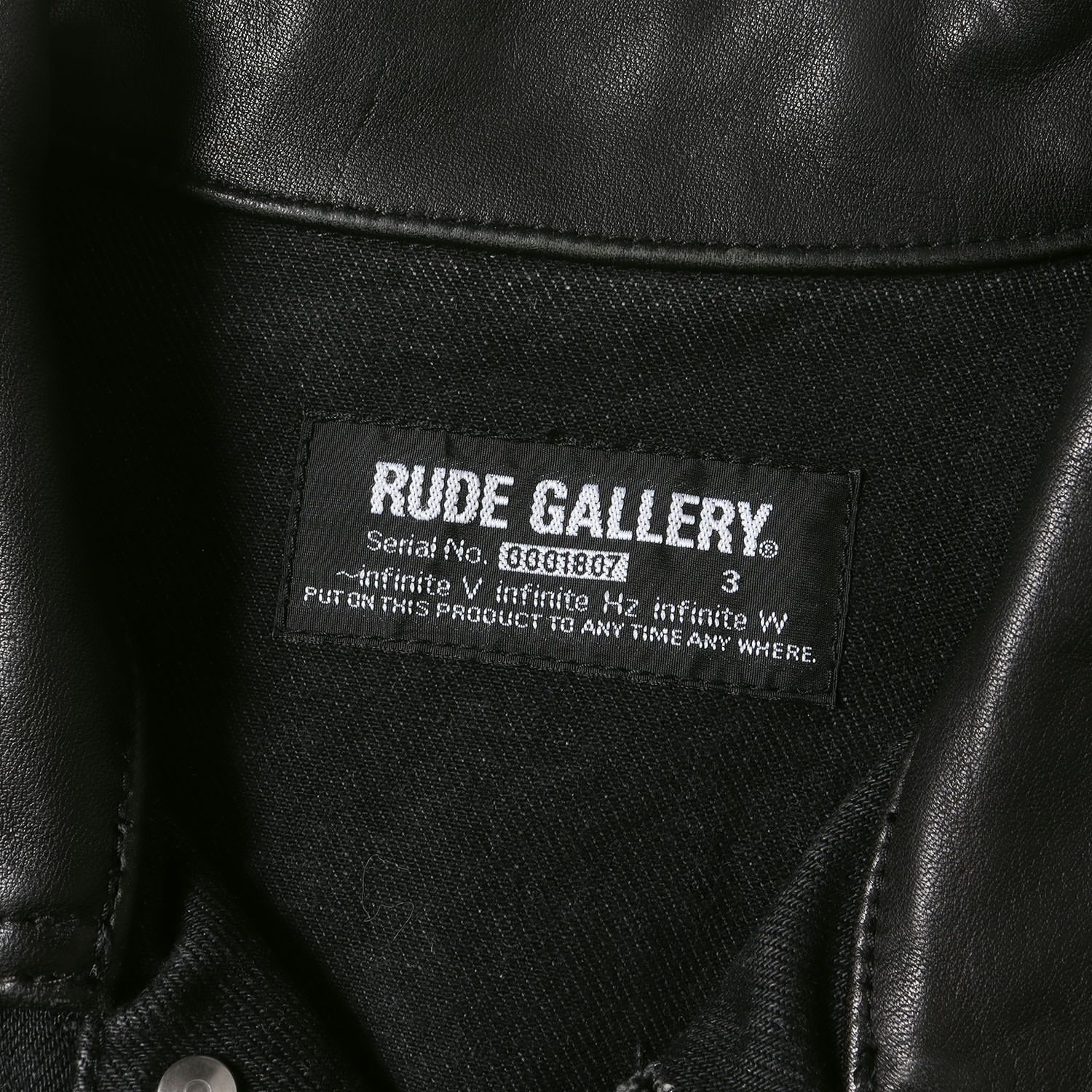 RUDE GALLERY ルードギャラリー ジャケット サイズ:3 襟ホースハイド