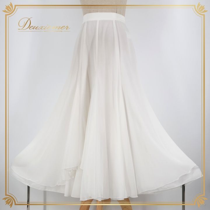  DANCE by Chacott　社交ダンス　衣装　ホワイト 社交ダンス 衣装 スカート ホワイト系 チャコットロイヤルダンス