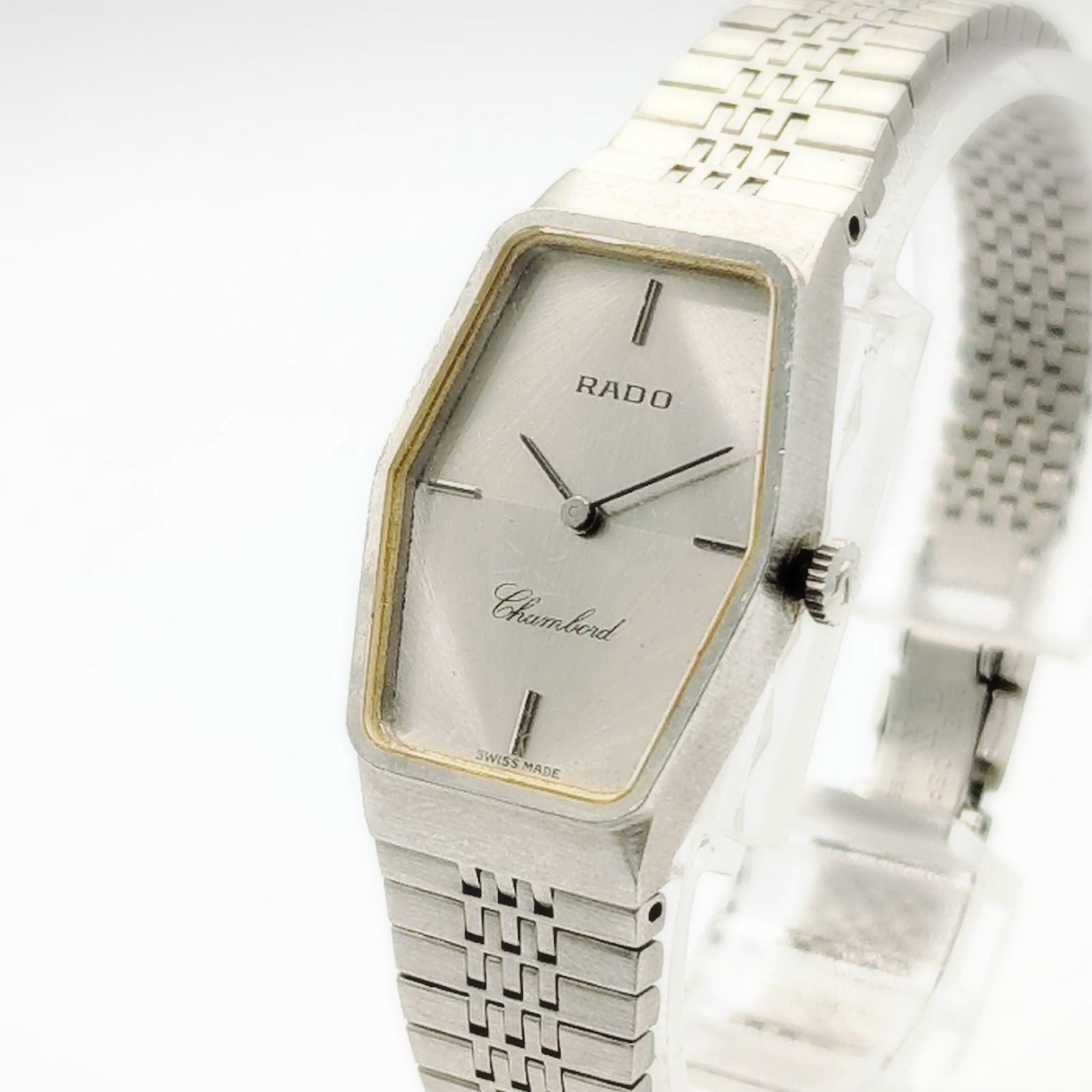 RADO Watch Hand-Winding Ladies Silver Y 2 K 00 S Vintage Working ラドー チャンボード 時計 手巻き式 レディース シルバー ヴィンテージ 稼働品