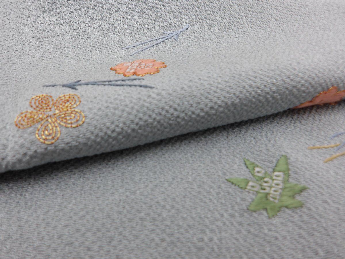 吹き寄せ柄 付下げ