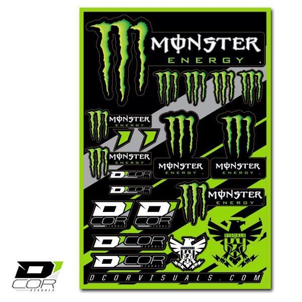 ディコール モンスターエナジー ロゴ ステッカー 21枚セット D