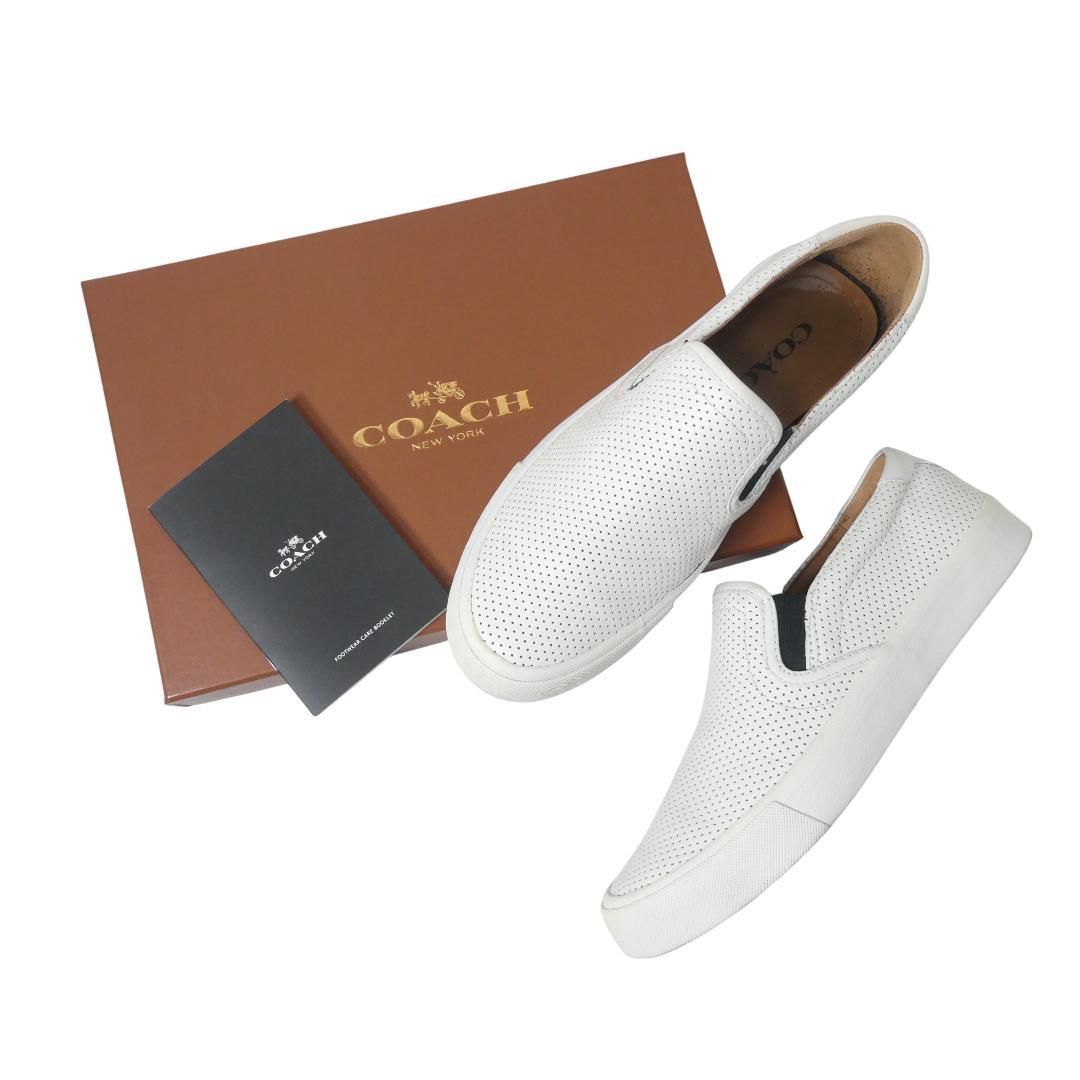 ☆新品/箱付き☆COACH(コーチ)☆スニーカースリッポンシューズ靴 COACH 