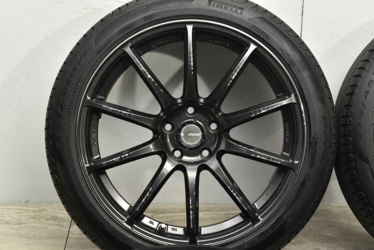  ホイール RAYS グラムライツ 57トランセンド 19 in 8 J 45 PCD 112 パワジー 225 R BMW X 1 F 60ミニクロスオーバー 57 Transcend 19インチ タイヤ ホイールセット