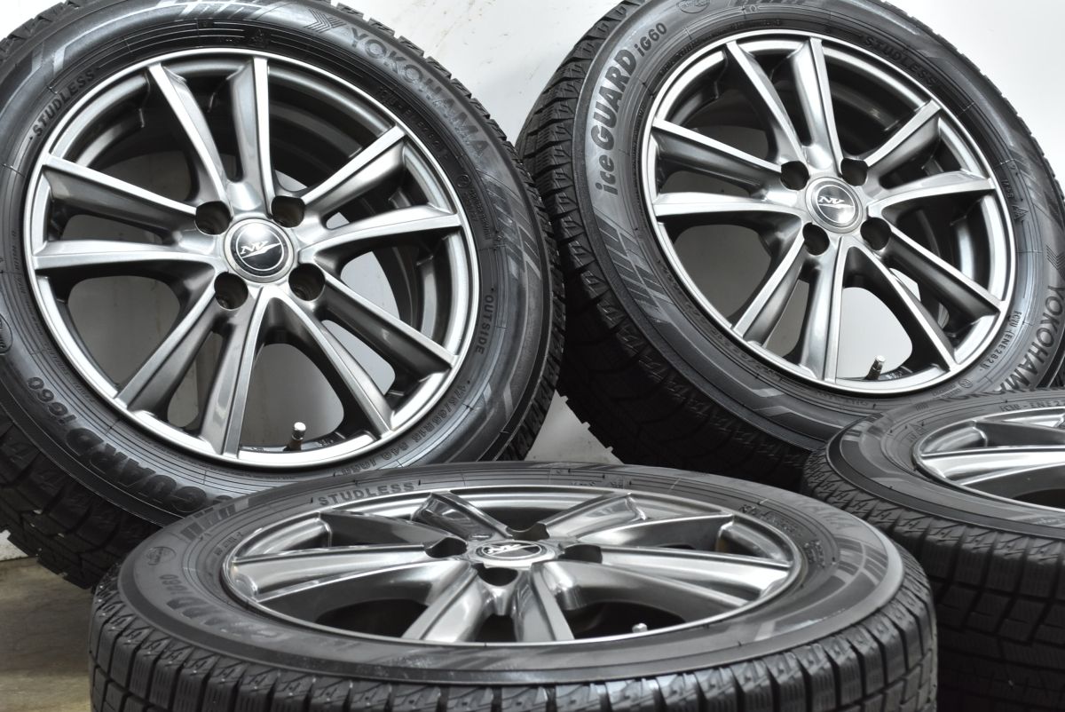 バリ溝 Weds ニルヴァーナ 15 in 5 J 42 PCD 100 ヨコハマ アイスガード iG 60 175 65 R アクア ヴィッツ フィット キューブ