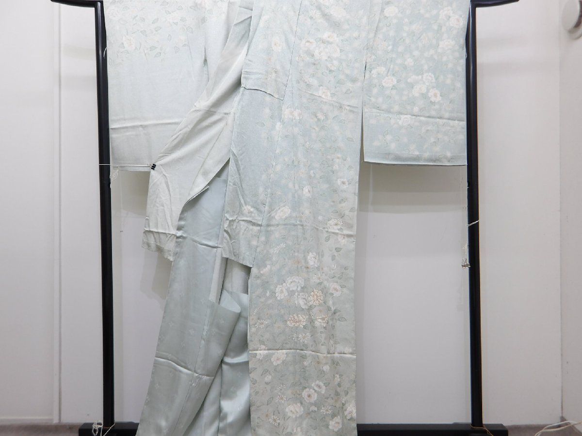 P 41163 上品な 本格加工 訪問着 仮仕立て t