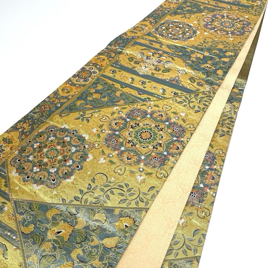 着物と帯 時流 F 251009 t 正絹 袋帯 佐賀錦 華 六通