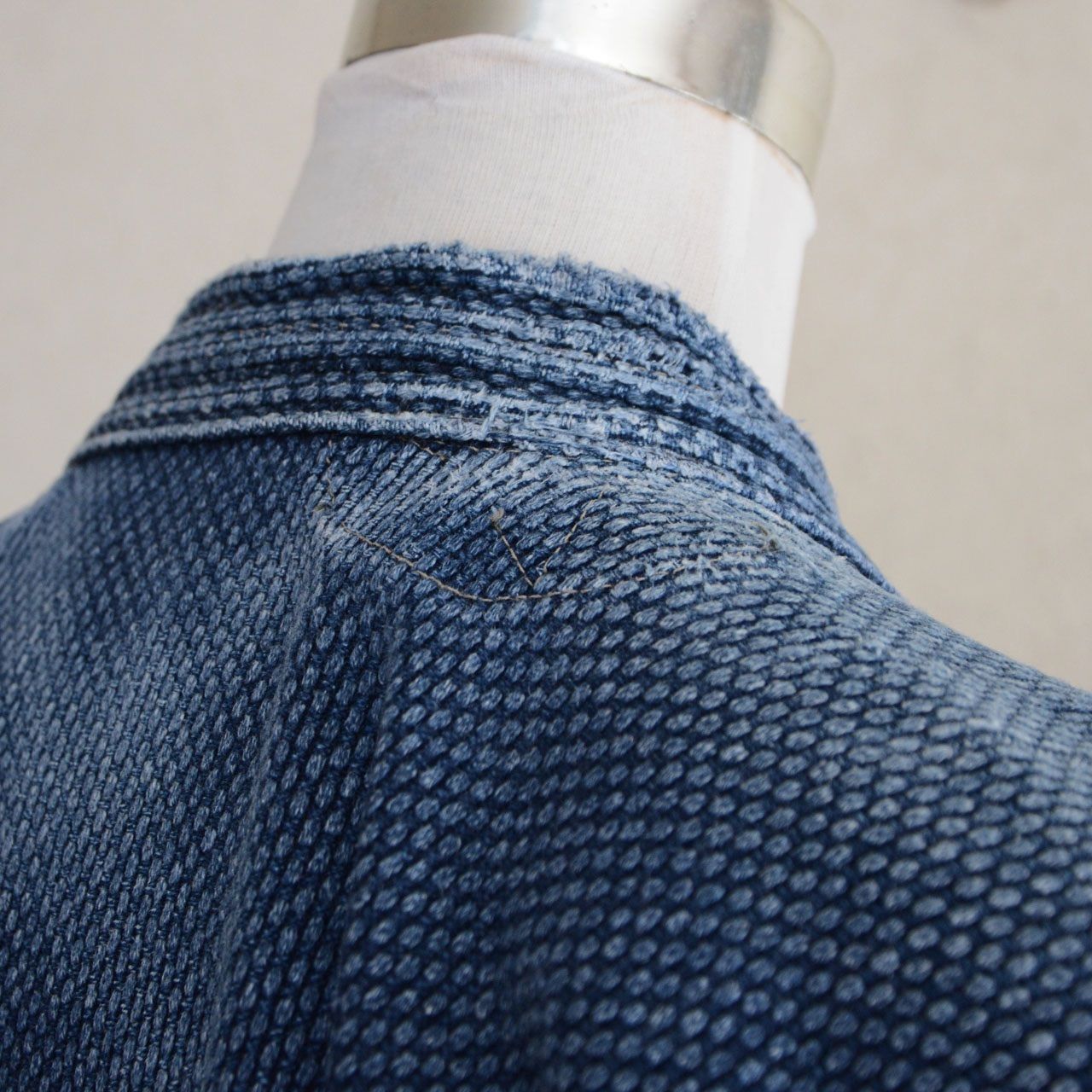 剣道着 藍染 刺し子｜昭和〜平成 ジャパンヴィンテージ｜フェード