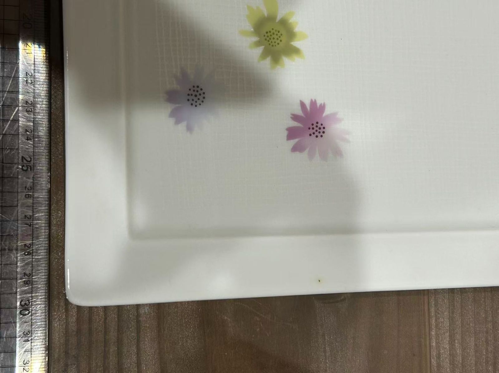 BERNARDAUD 花柄 正方形皿 箱付き 正規品鑑定済 BERNARDAUD 花柄