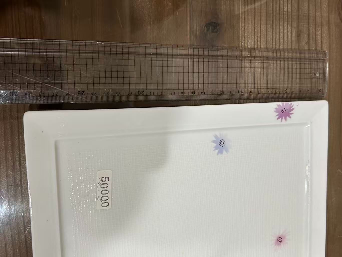 BERNARDAUD 花柄 正方形皿 箱付き BERNARDAUD 花柄 正方形皿 箱付き