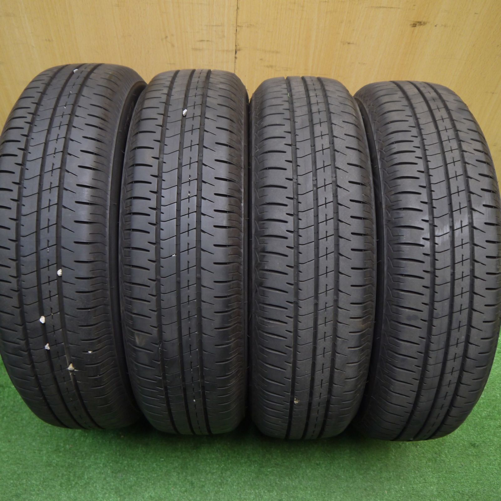  バリ溝 23年 9分 155 65 R 14 ブリヂストン エコピア NH 200 C FEID フェイド 14インチ PCD 100 4 H ノ 14インチ タイヤ ホイールセット