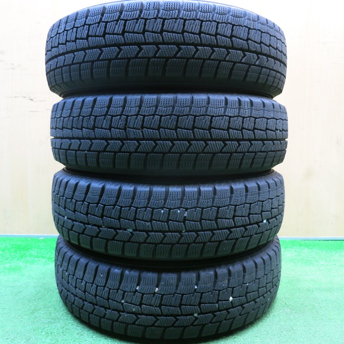  バリ溝 23年 キレイ 9分 スタッドレス 155 65 R 14 ダンロップ ウインターマックス WM 02 Zmeist M 5 14インチ PCD 100 4 H ス 14インチ タイヤ ホイールセット