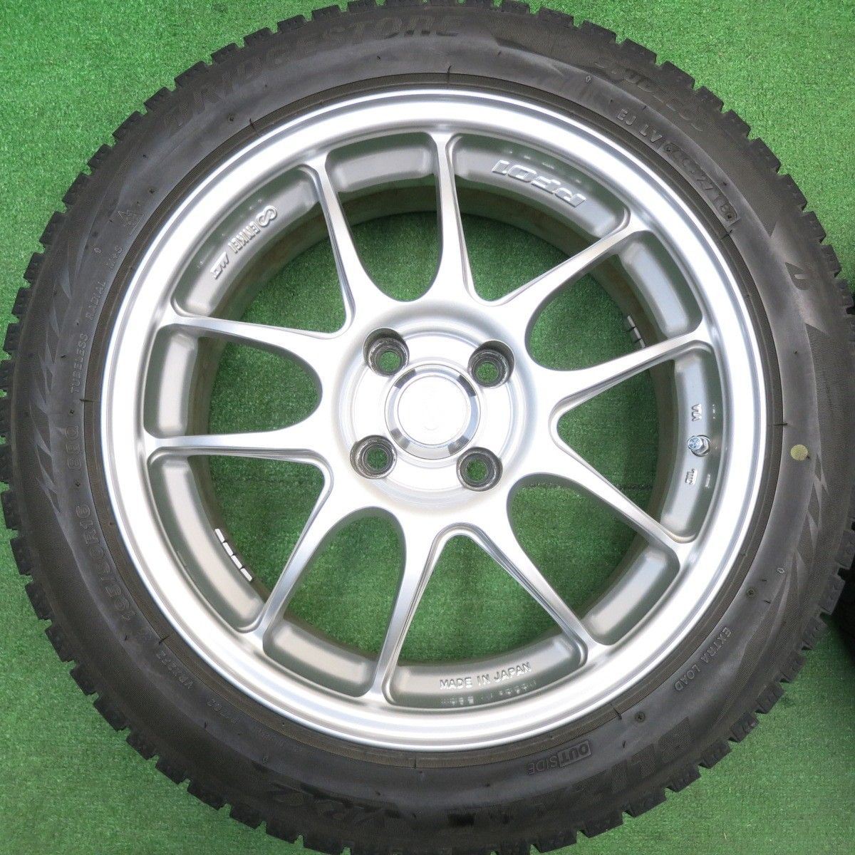  バリ溝 キレイ 9分スタッドレス ENKEI PF 01 195 50 R 16 ブリヂストン ブリザック VRX 2 エンケイ 16インチ PCD 100 4 H ス 16インチ タイヤ ホイールセット