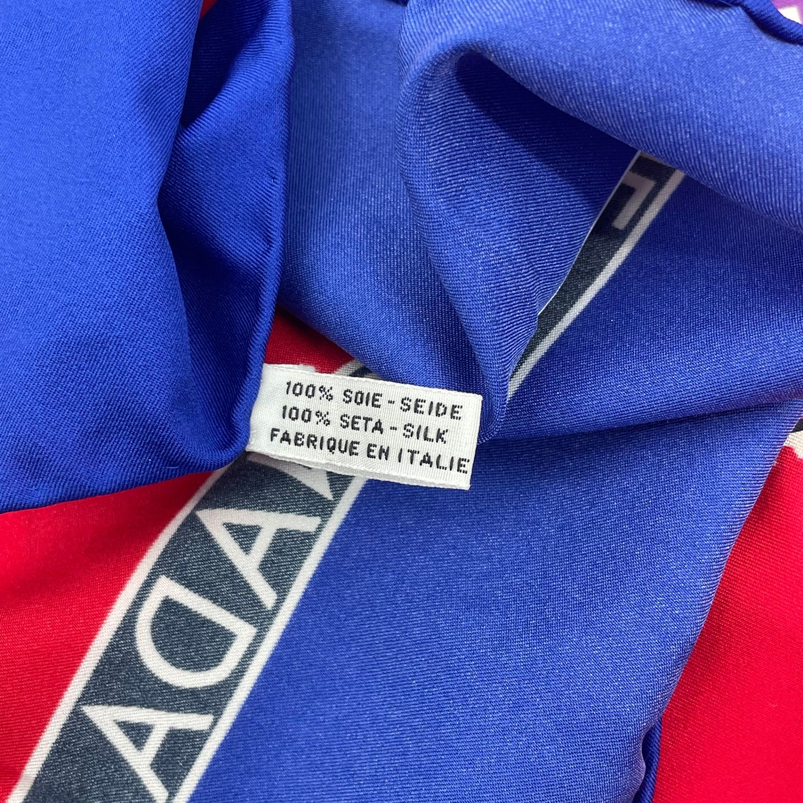 新品同様 CHANEL シャネル スカーフ シルク 切手柄 ココマーク マルチ