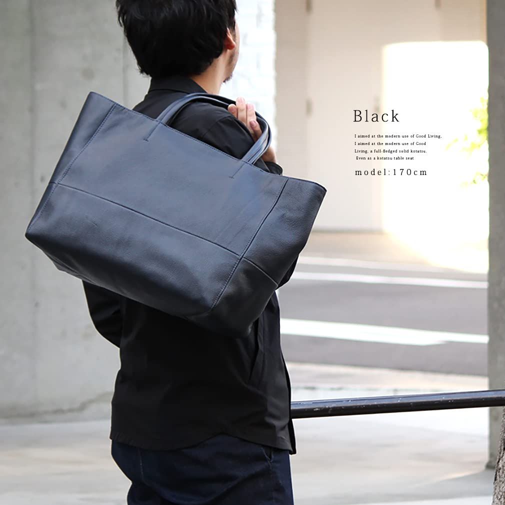 ヴィータフェリーチェ 本牛革 トートバッグ メンズ ユニセックス レディース oinb-n 1706 ブラック