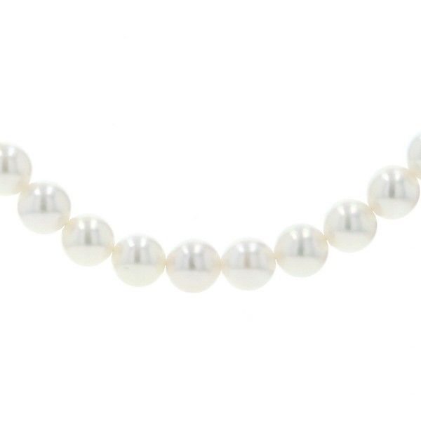 ミキモト K 18 WG ネックレス パール 真珠 4.4 mm 一連 フォーマル 42 cm き 仕上済 zz