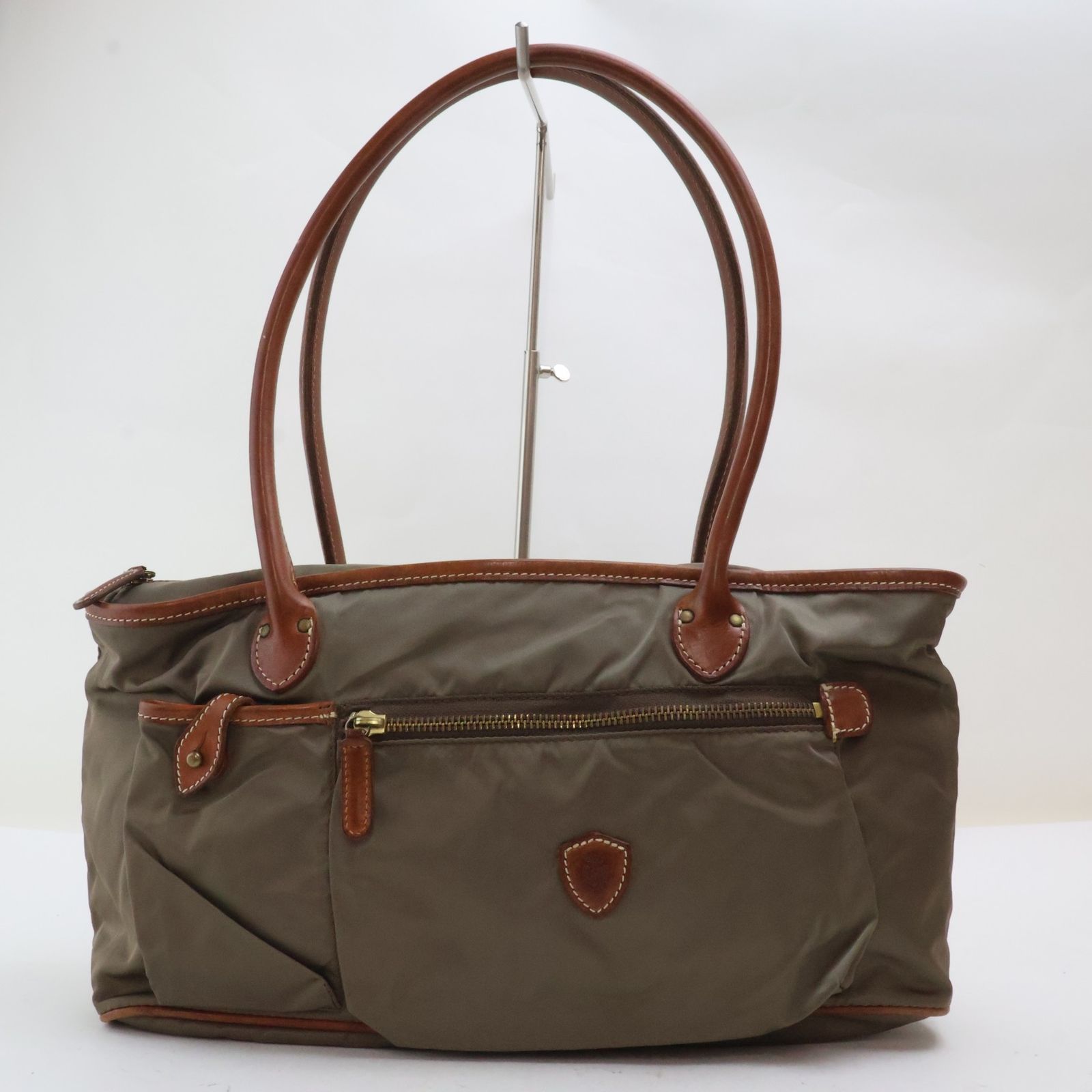 2512-10 フェリージ F00102 トートバッグ Felisi ナイロン×レザー製
