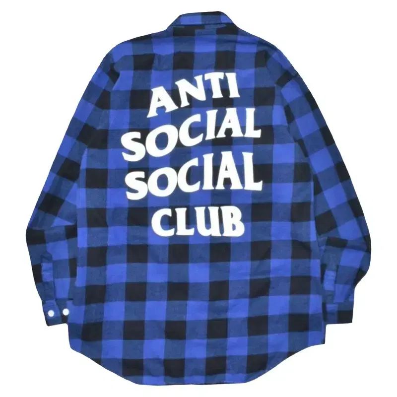 ANTIFRAGILE SOCIAL CLUB BIG レタリング ウール チェック シャツ N0939