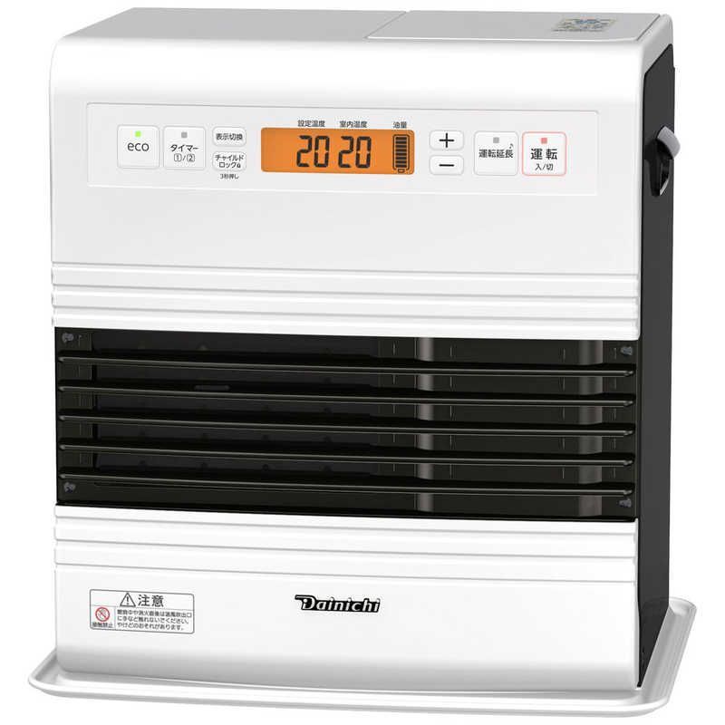 石油ファンヒーター Dainichi 木造10畳まで コンクリート13畳まで スノーホワイト FW-3723 GR-W
