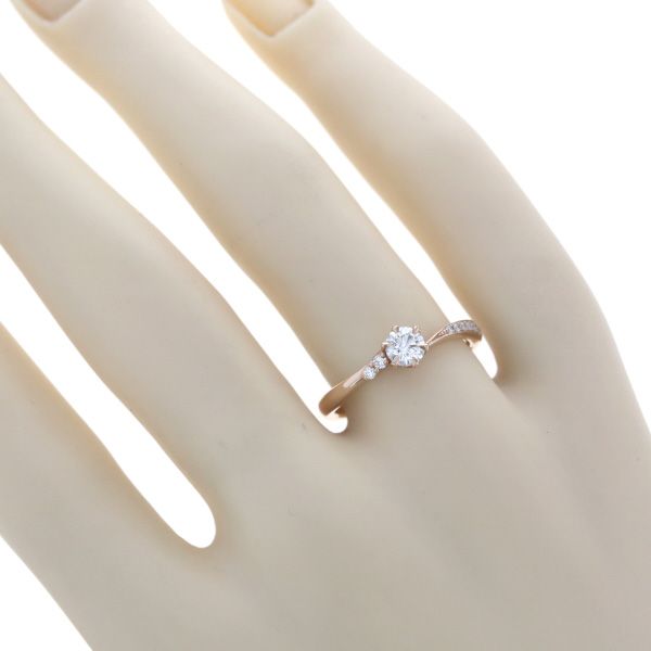 I-PRIMO アイプリモ K18PG リング ダイヤモンド 0.303ct/0.05ct D