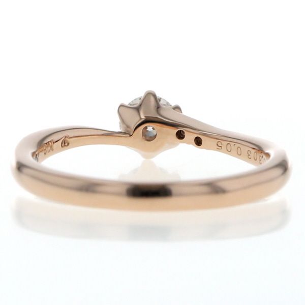 I-PRIMO アイプリモ K18PG リング ダイヤモンド 0.303ct/0.05ct D