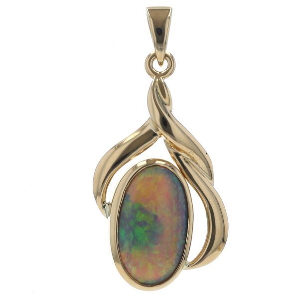 K 18 YG イエローゴールド ペンダントトップ オパール カボション オーバル デザイン 仕上済 zz