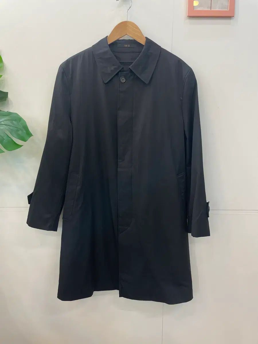 DAKS ウール100 ブラック トレンチコート 100