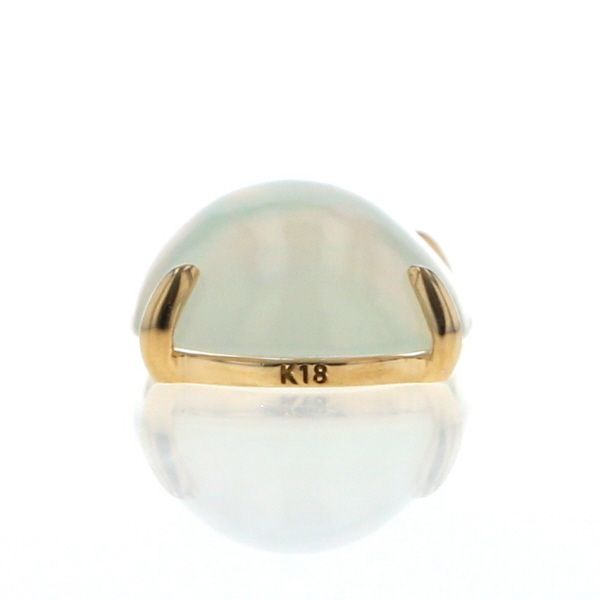 K18YG イエローゴールド ペンダントトップ オパール ダイヤモンド