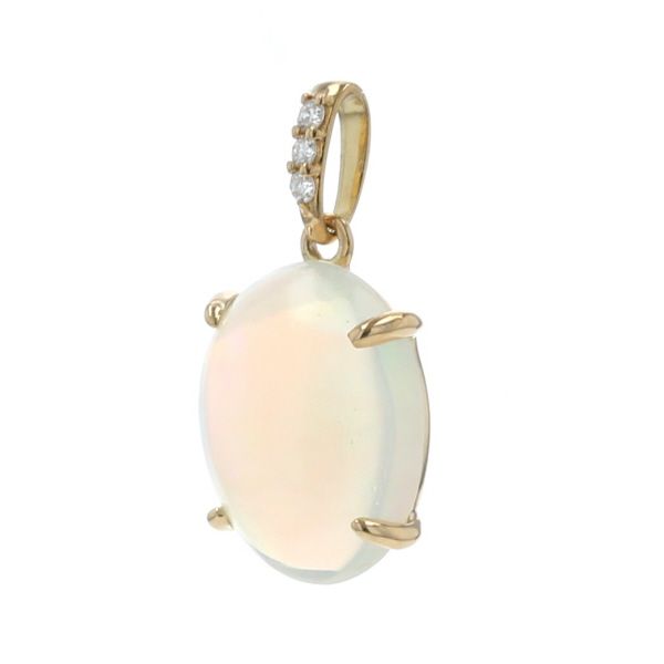 K18YG イエローゴールド ペンダントトップ オパール ダイヤモンド K18YG イエローゴールド ペンダントトップ オパール ダイヤモンド
