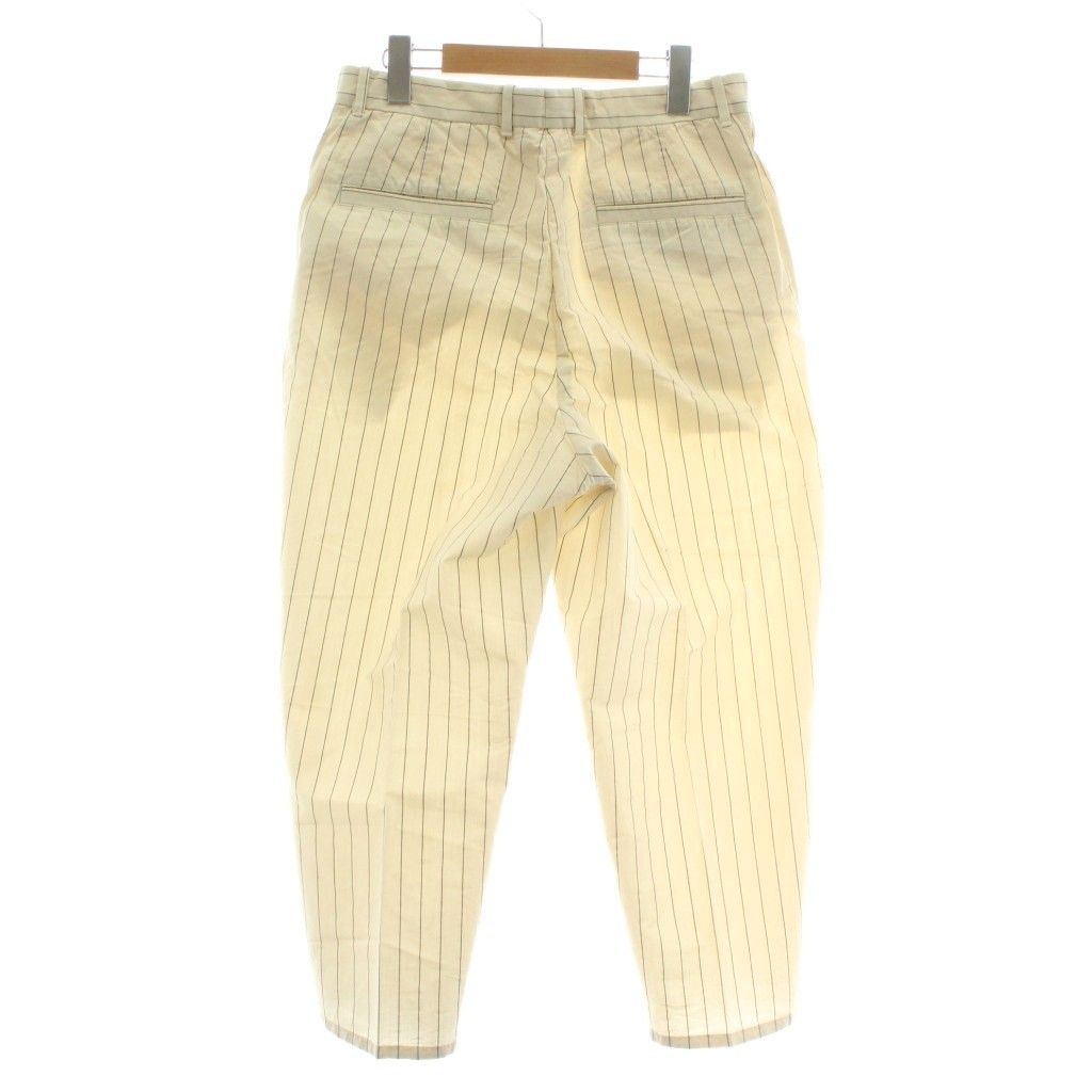 【中古】Steven Alan C/N STRIPE SUPER BAGGY TAPERED?U-A パンツ スラックス テーパード M ベージュ 8114-217-0368 スティーブンアラン Steven Alan C/N STRIPE SUPER BAGGY TAPEREDⅡ-A