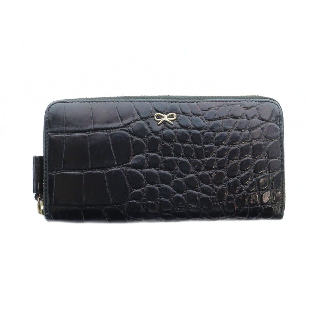 アニヤハインドマーチ ANYA HINDMARCH 長財布 ウォレット 型押し