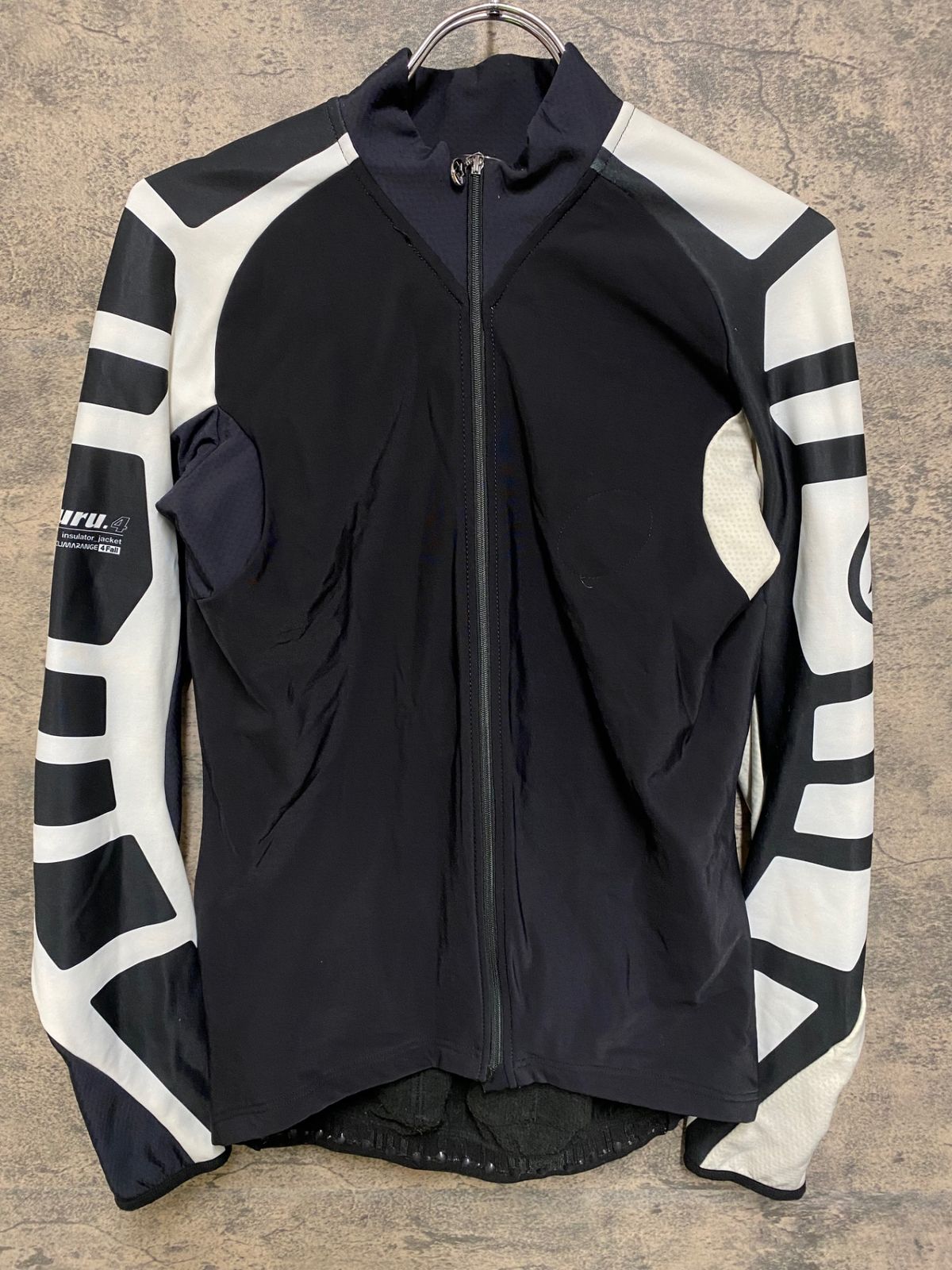 JR134 アソス ASSOS iJ.tiBuru.4 長袖 サイクルジャージ 白 黒 L 裏