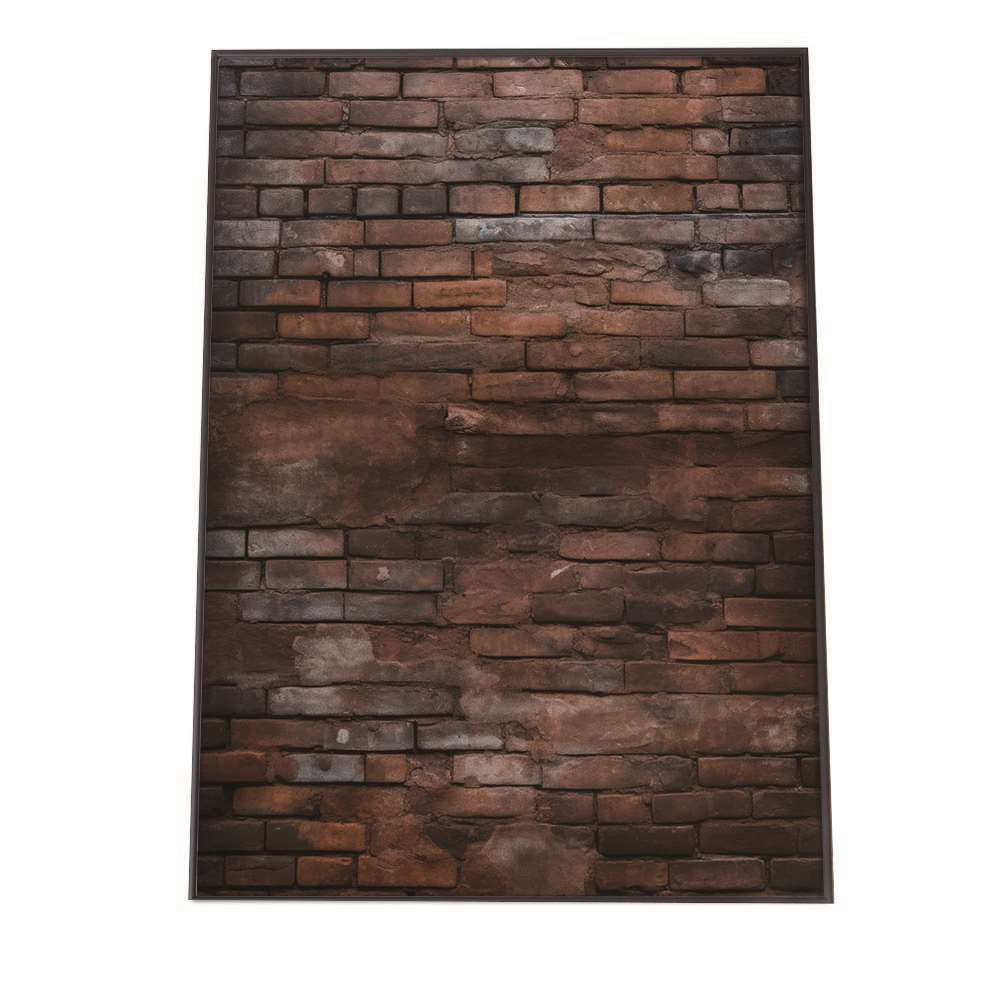 B2サイズ（約51x73cm）】【lh-poster-2339】【フレーム付き】レンガ 石