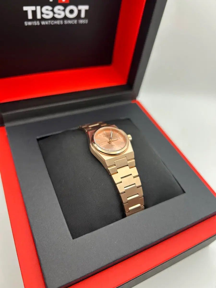 ティソ PRX ローズゴールド クォーツ 25 mm