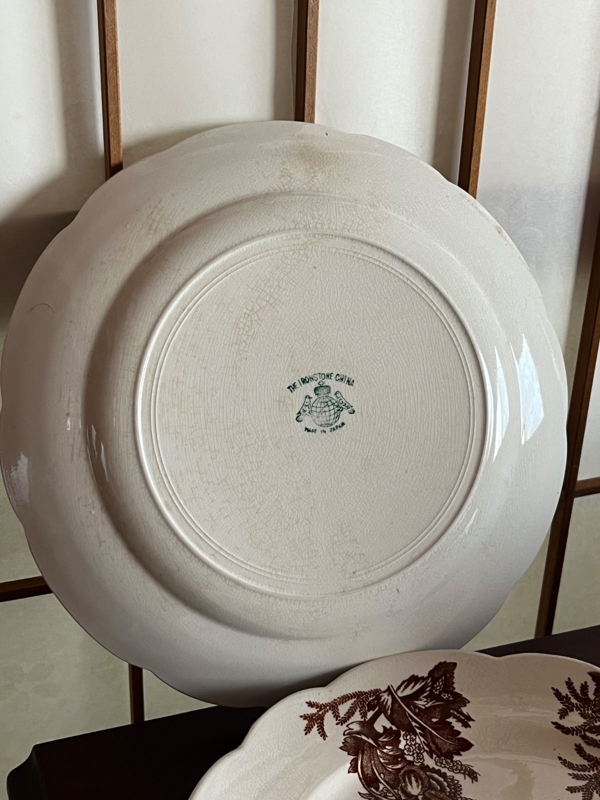 IRON STONE CHINA イギリス　アンティーク　皿 IRON STONE CHINA 花絵 プレート アンティーク皿 - メルカリ