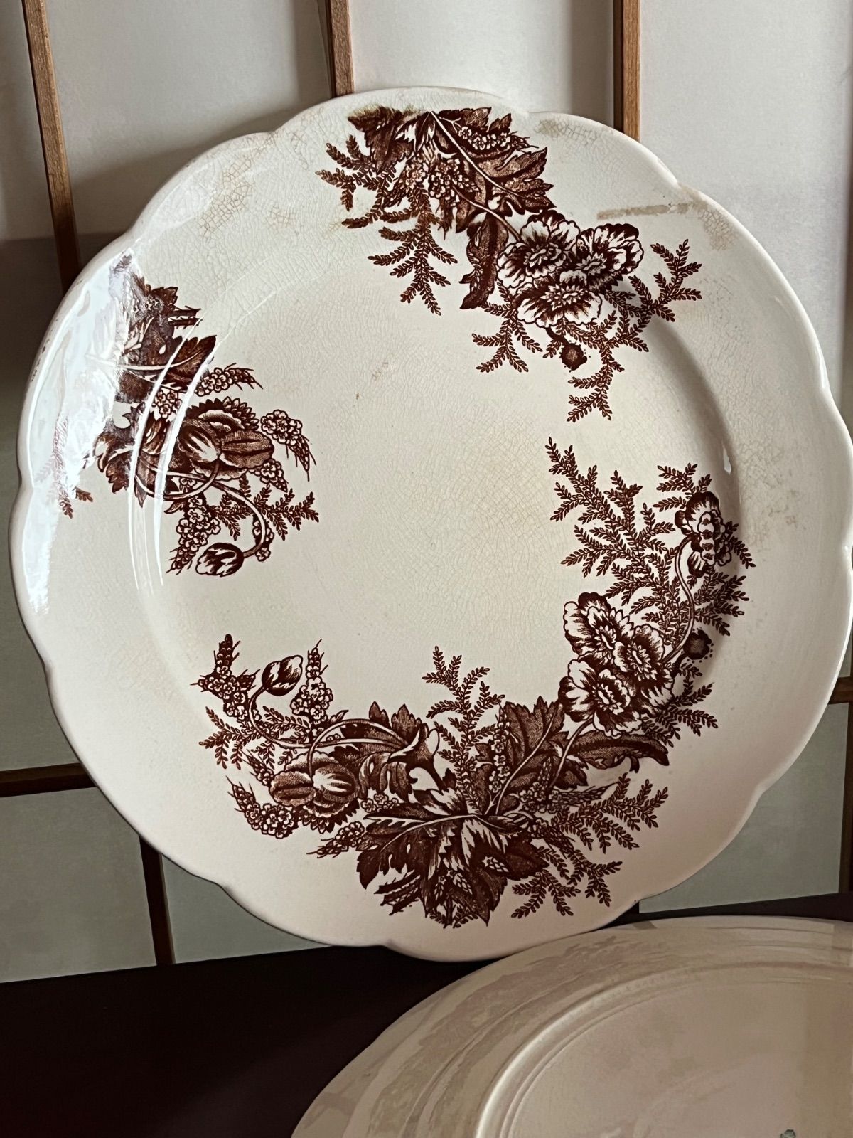 IRON STONE CHINA 花絵 プレート アンティーク皿 - メルカリ